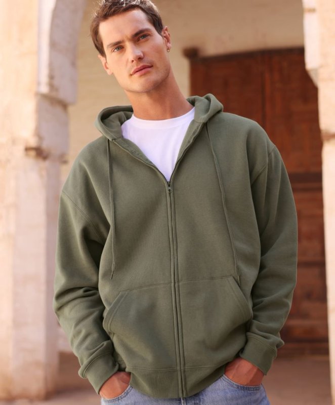 Hanorac Unisex, cu Fermoar, Iconic Premium, Fruit of the Loom