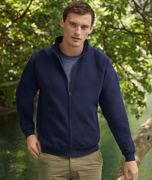 Bluza Premium Fermoar Lung, Fruit of the Loom