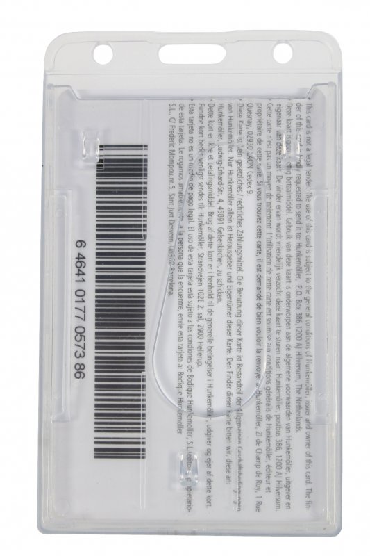 Suport Legitimatie Plastic Tare (Hard Card Holder)